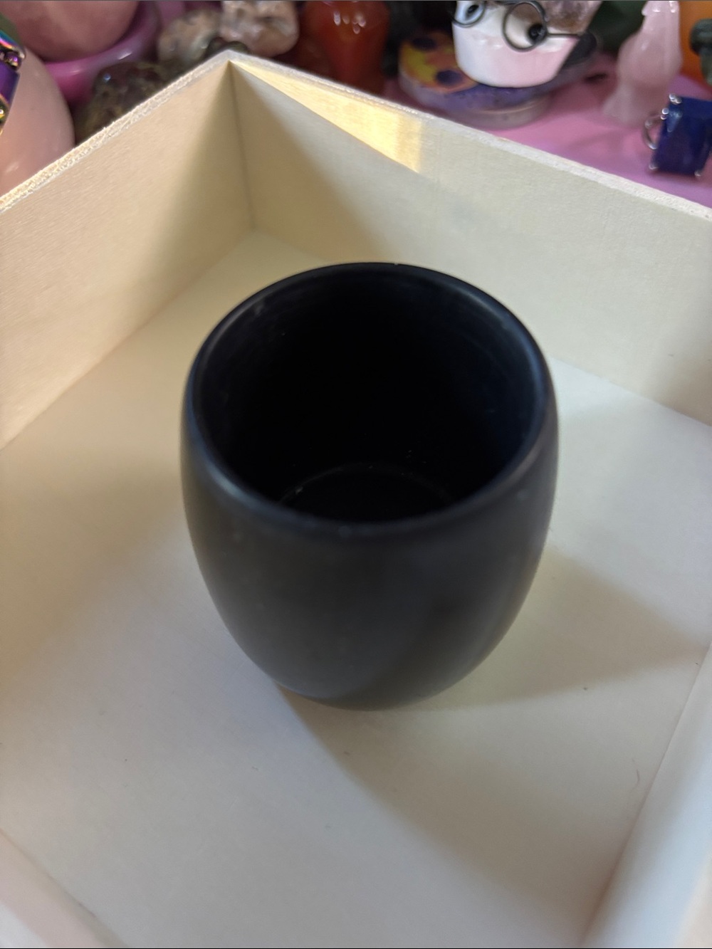 Matte Black Onyx Vessel Cup